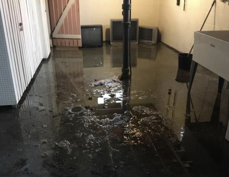 water damage after flood